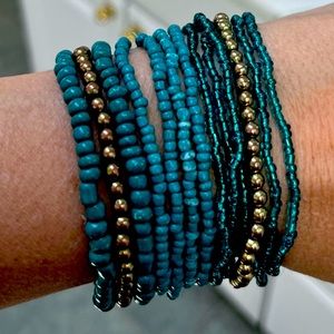 Multi stretch bracelet set